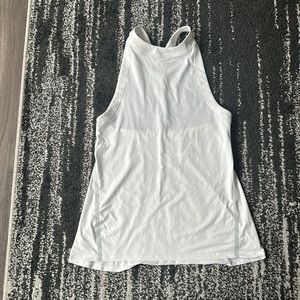Athleta white high neck tank top